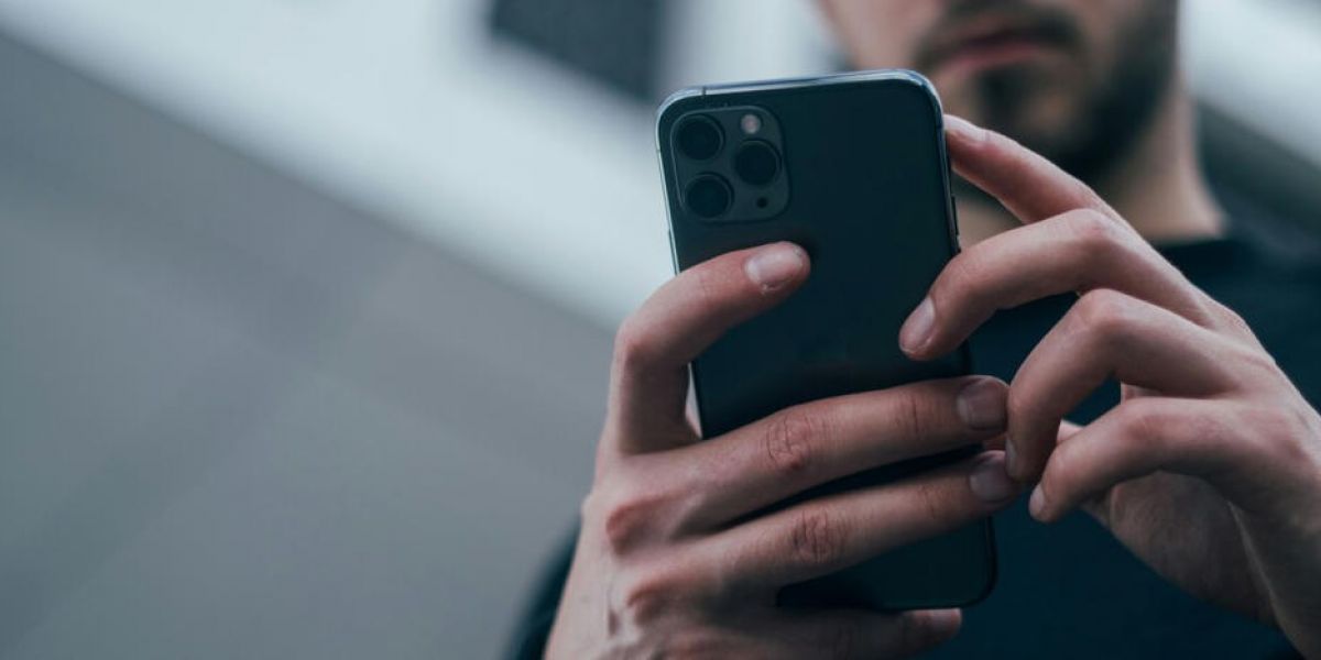 Man on his cell phone at an addiction rehab in tennessee